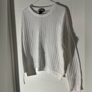 DKNY White Knit Sweater